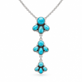 Sterling Silver 20” Seyara Bella Turquoise Lariat Necklace